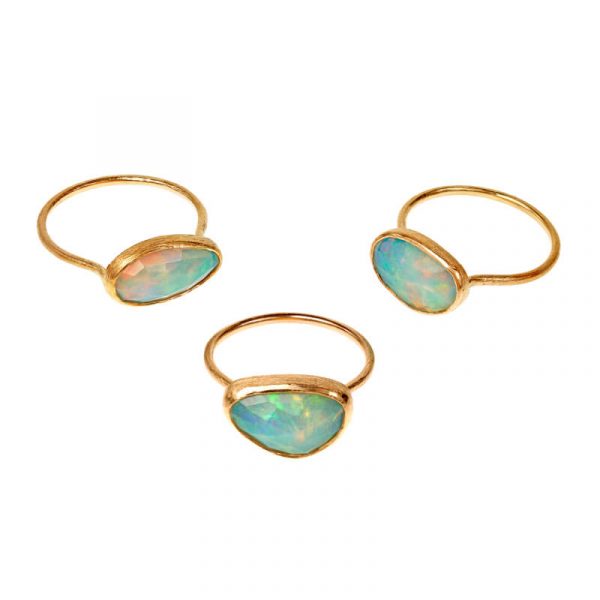 Gaia ring - Guld & Opal