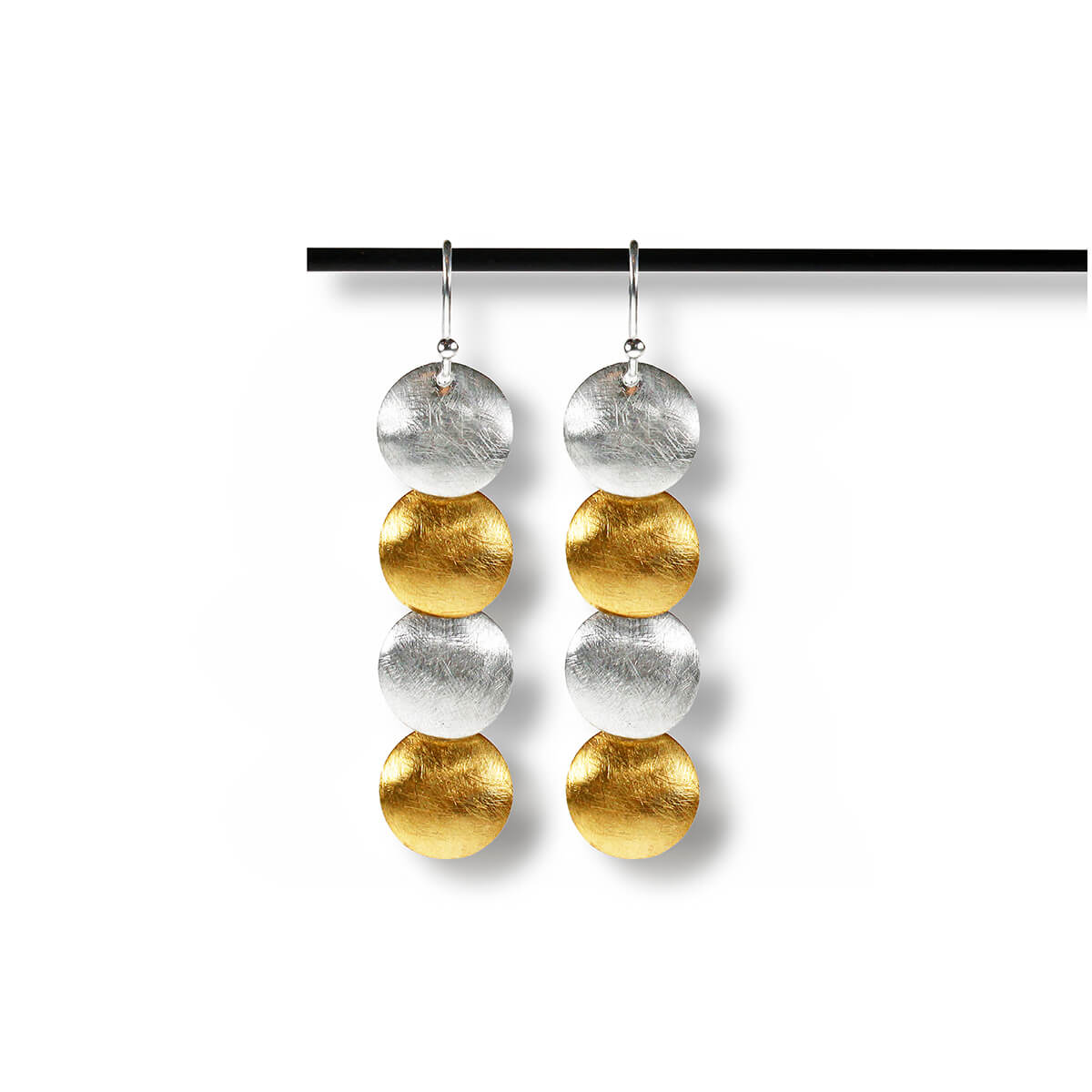 Mia earrings - Gold & Silver